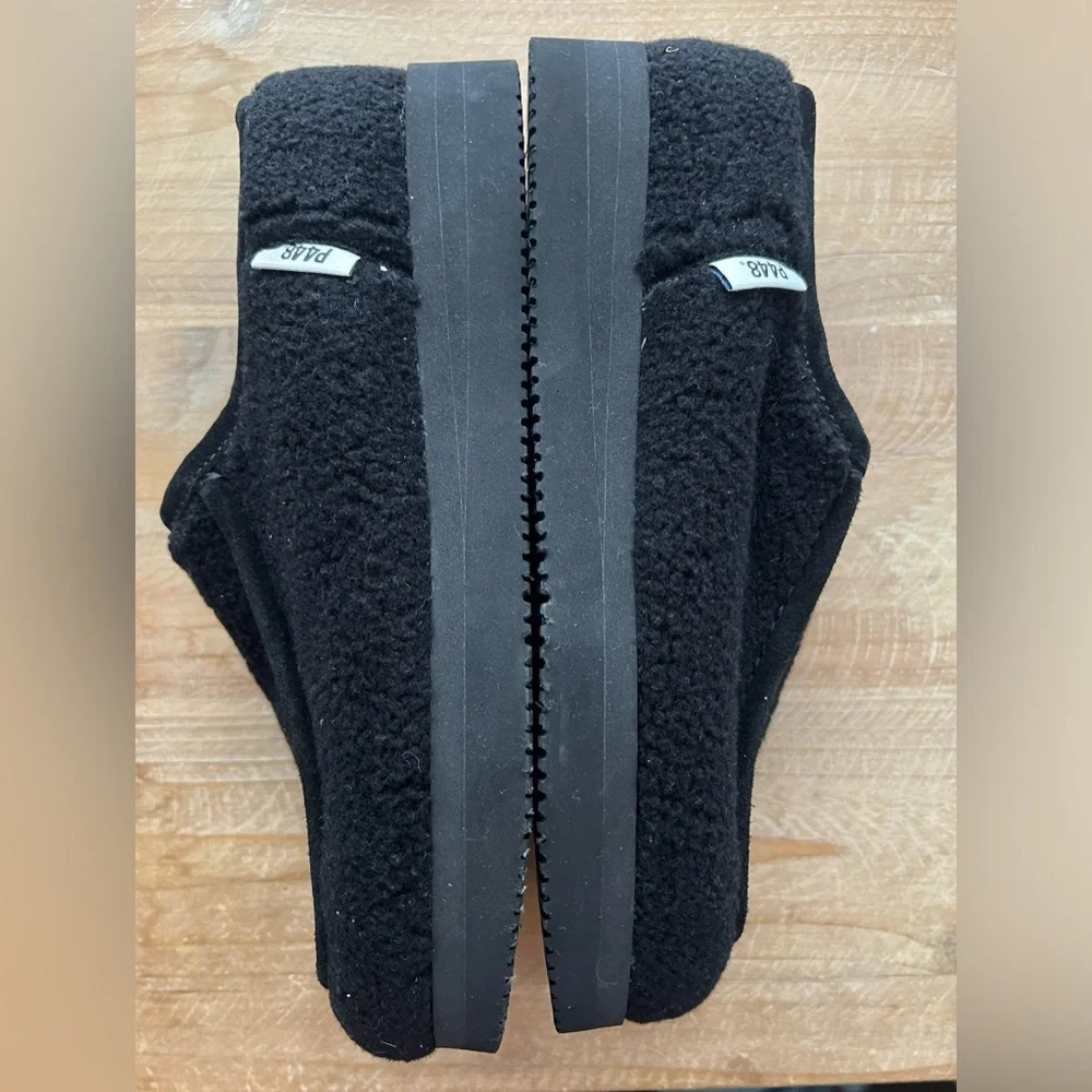 P448 Bubble Genuine Shearling Slipper In Black size 8.5 - Picture 7 of 11